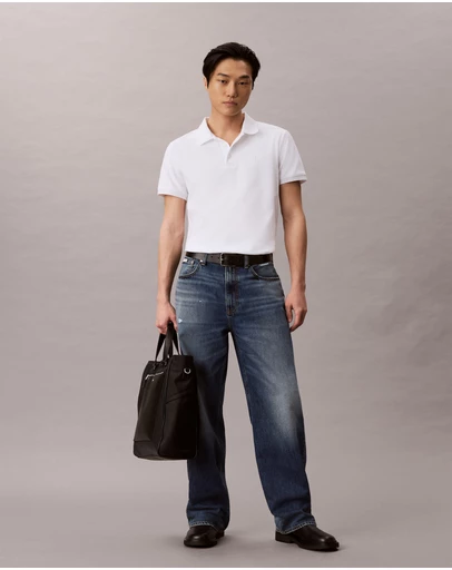 Calvin Klein Jeans - Sleek Interlock Monogram Polo Shirt