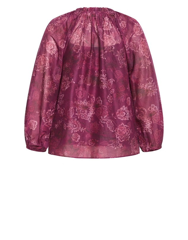 City Chic - Eternal Love Lace Print Top