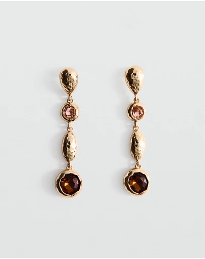 M.N.G - Crystal Pendant Earringss