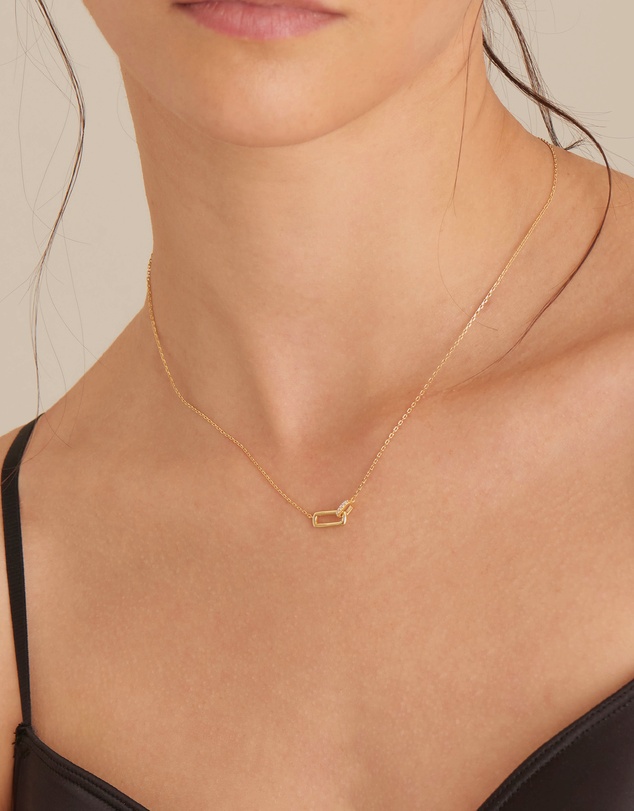 Ania Haie - Gold Glam Interlock Necklace