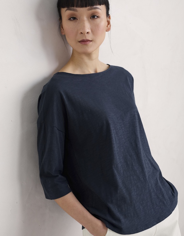 Seasalt - Seasalt Cornwall Navy Tremayne Quay Top