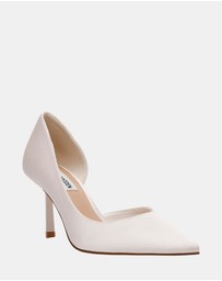 Steve Madden - Vena Ivory Pearl Satin Heels