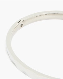 Lovisa - Waterproof Stainless Steel Hammered Hinged Bangle