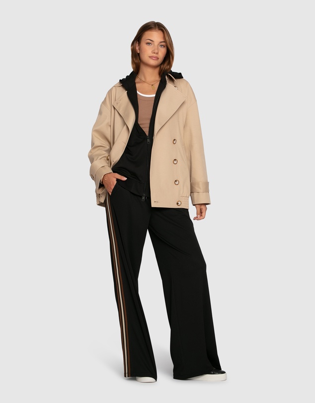 Belle & Bloom - Ready To Go Striped Sleeve Jacket