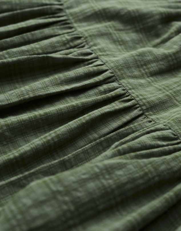 Seasalt - Seasalt Cornwall Green Purslane Tiered Midi Skirt