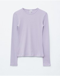 & Other Stories - Ribbed LS Top