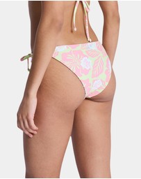 Roxy - Womens Hibiscus Hype Tie Sude Revo Moderate Bikini Bottom