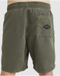 Billabong - Boys 8 16 All Day Overdye Layback Boardshorts 16