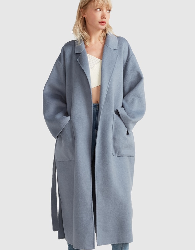 Belle & Bloom - Wide Awake Split Hem Overcoat