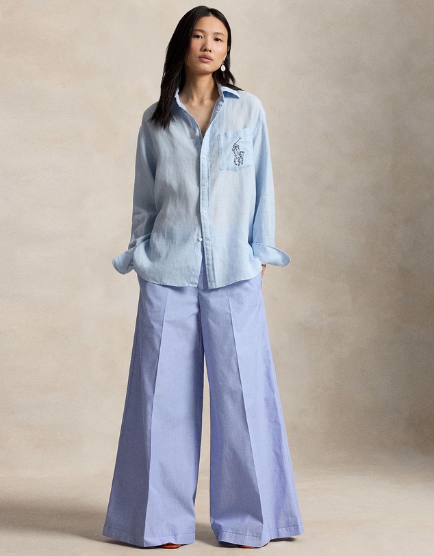 Polo Ralph Lauren - Oversize Fit Big Pony Linen Shirt