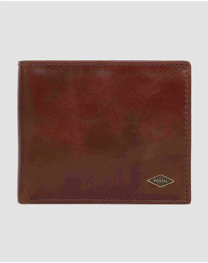 Fossil - Ryan Brown Large Coin Pocket Bifold Wallet