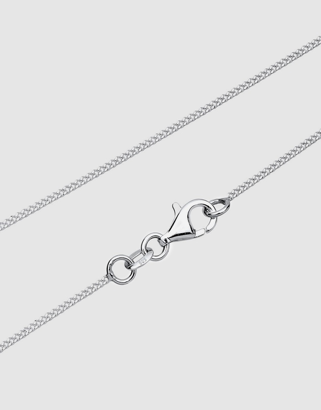 Elli Jewelry - Necklace 925 Sterling Silver Crystal Feather