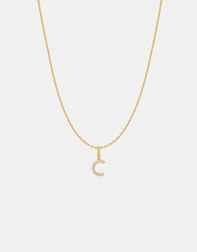 Ania Haie - Ania Haie Gold Letter C Initial Necklace