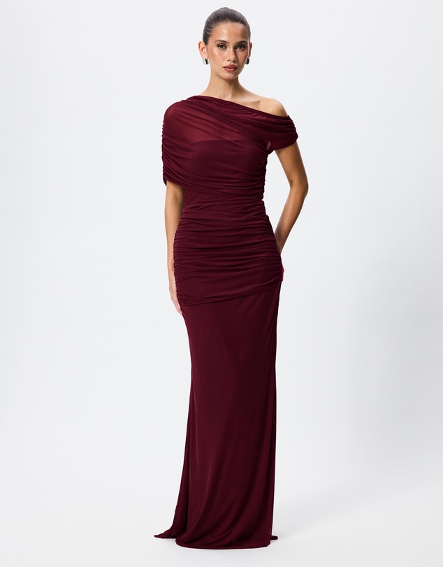 Tussah - Eleanor Mesh Off The Shoulder Maxi Dress