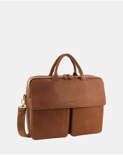 Pierre Cardin - Pierre Cardin Men's Leather Classic Messenger/Computer Bag
