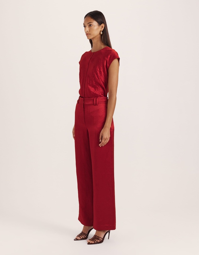 SABA - Ivana Wide Leg Crinkle Pant