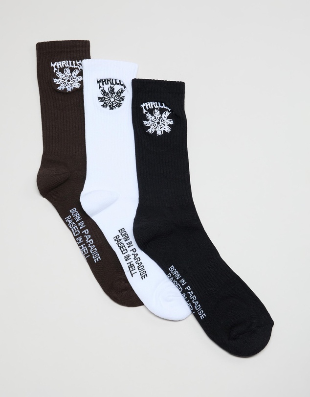 Thrills - Stagger 3 Pack Socks - ICONIC EXCLUSIVE