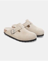 Birkenstock - Boston SFB Tonal Footbed Suede Leather Regular - Women's