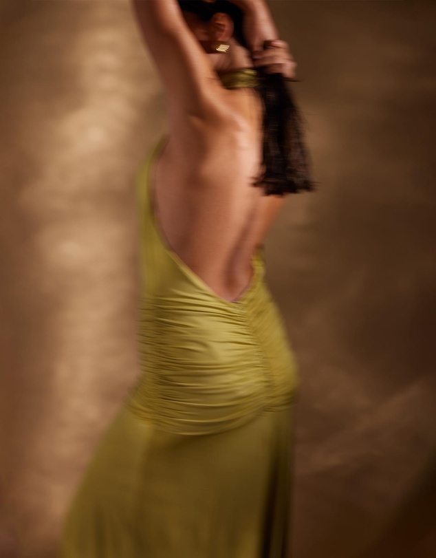 Elle Zeitoune - Amora Flowing Halter Gown