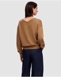 ARKET - Cotton-Wool V-Neck Jumper