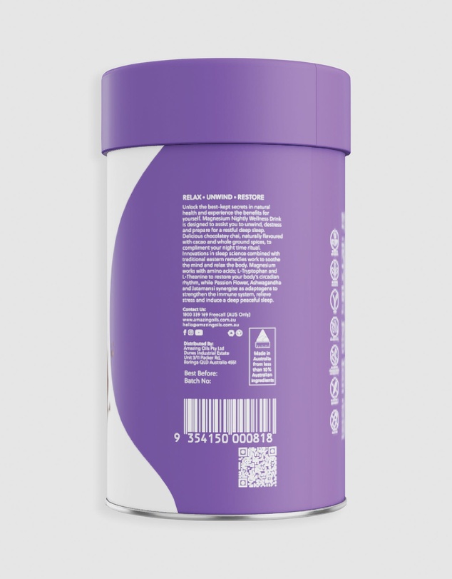 Amazing You - Cacao & Chai Nightly Magnesium Wellness Drink - 200g