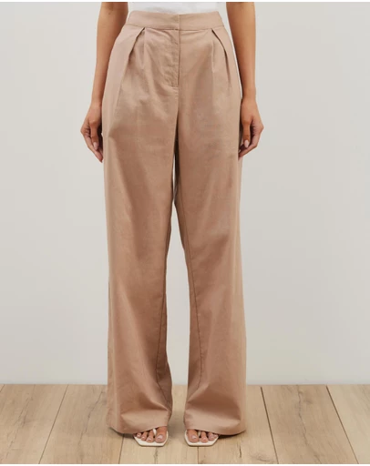Atmos&Here - Tawny High Waisted Pants
