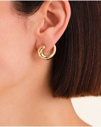 Rosefield - Dome Swirl Gold-Tone Stud Earrings