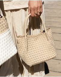 Chuchka - Woven Neoprene Mini Winona Tote Beige