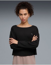 Puma - CLOUDSPUN Rib Slouch Boxy Tee - Women