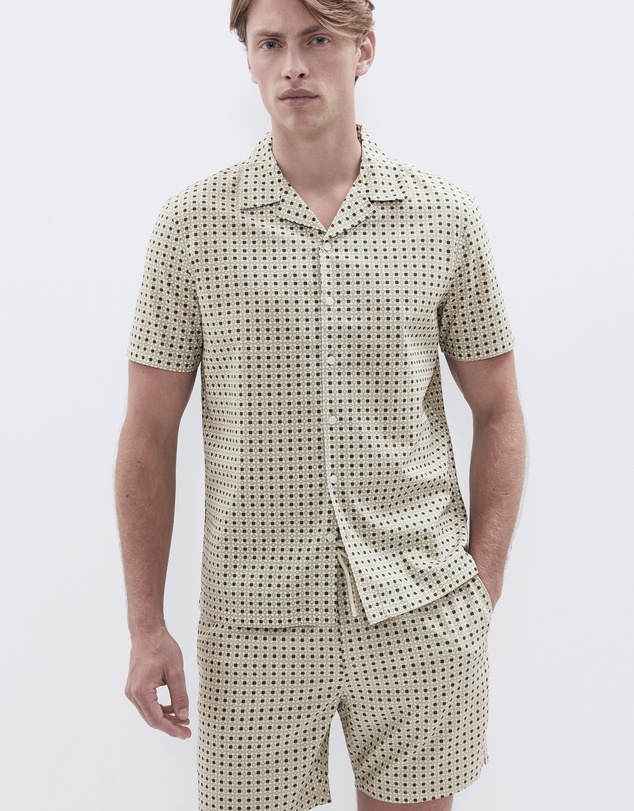 UNISON - Tile Geo Regular Fit Shirt