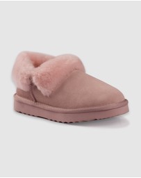 AusWooli Ugg Boots - Coogee Sheepskin Wool Ankle Slippers