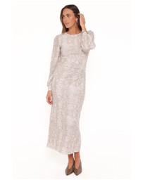 Petal & Pup - Clemens Mesh Maxi Dress - Snake Print