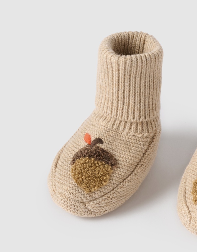 Purebaby - Magical Forest Knitted Bootie -Kids-Babies