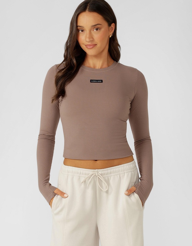 Lorna Jane - Motion Long Sleeve Rib Top