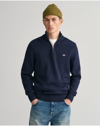 Gant - Casual Cotton Half-Zip Knit