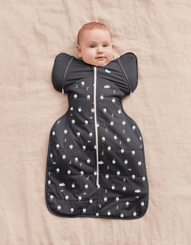 Love to Dream - Swaddle Up™ Transition Bag 2.5 TOG Quilted Organic Cotton & Merino Lamb's Best Friend Charcoal