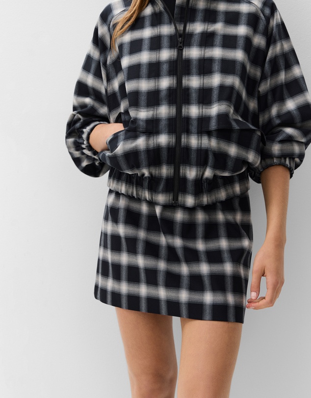 UNISON - Check Mini Skirt