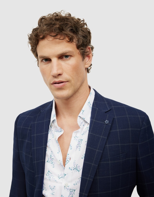 Politix - Sebastian Windowpane Check Tailored Jacket