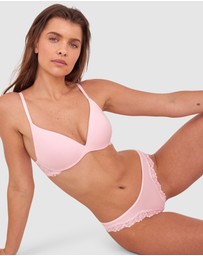 Bras N Things - NKD Push Up Wirefree Bra - Pink