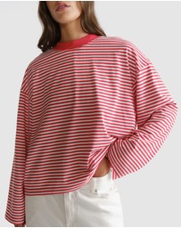 Decjuba - D-Luxe Long Sleeve Stripe Tee