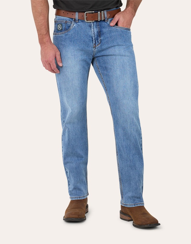Ringers Western - Muster Mens Slim Straight Fit Mid Rise Jeans