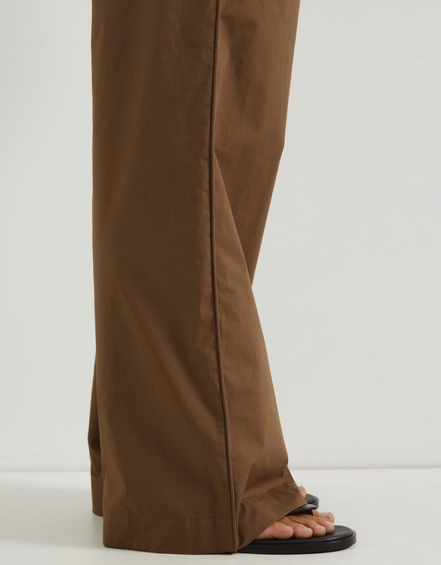 Atmos&Here - Tilly Tie Waist Cotton Poplin Pants