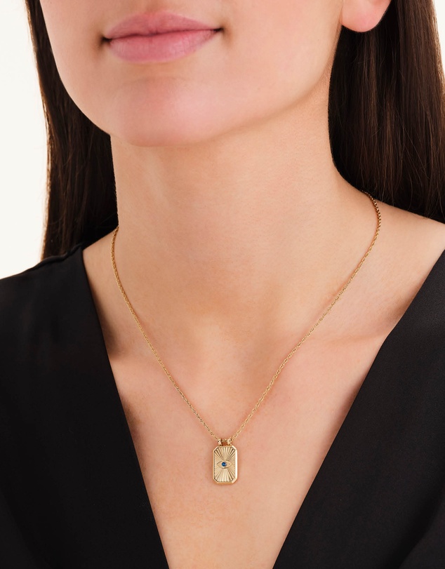 Rosefield - Evil Eye Amulet Gold-Tone Necklace