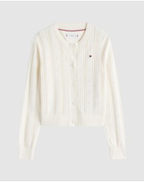 Tommy Hilfiger - Pointelle Relaxed Cardigan - Kids
