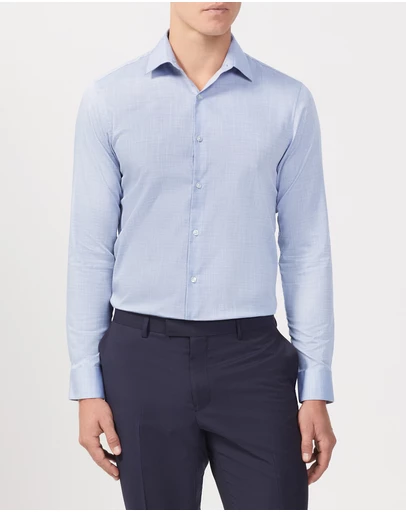 Van Heusen - Solid Colour Textured Shirt