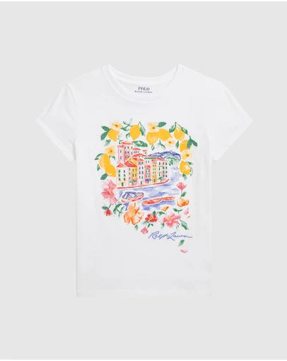 Polo Ralph Lauren - Cotton Jersey Graphic Tee - Kids-Teens