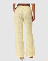 EDIKTED - Lemon Lacey Cotton Pants