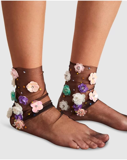 High Heel Jungle - Secret Garden Sock