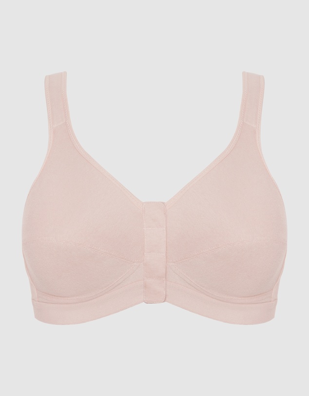 Royce Lingerie - Comfi Cotton Wirefree Press Stud Front Open Bra