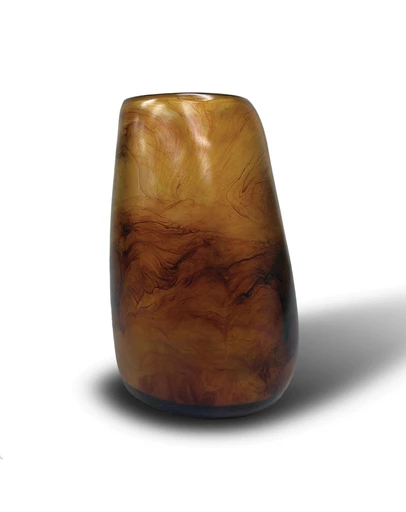 Urban Attitude - Urban Attitude RACH Large Vase Height 25.5cm, Width 17cm, Opening 6cm x 9cm - Dark Cocoa